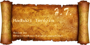 Hadházi Terézia névjegykártya